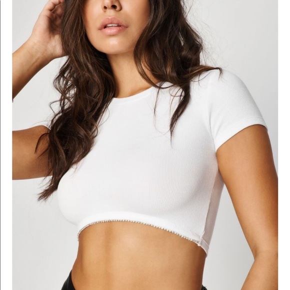 Tee With Rhinestones - Picture 1 of 4